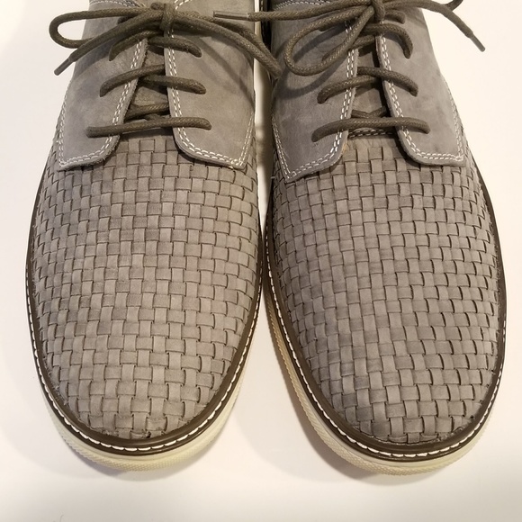 JOHNSTON & MURPHY McGuffey Woven Plain Toe Oxfords Mens Shoe Size 12 Gray Nubuck main image 11